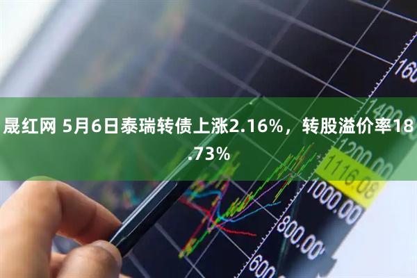 晟红网 5月6日泰瑞转债上涨2.16%，转股溢价率18.73%